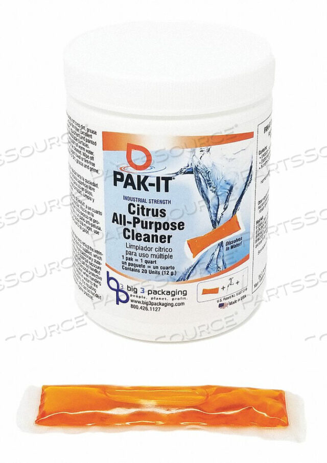 OEM#: PAK578420-12CITRUS ALL PURPOSE CLEANER ORANGE 20 POD от Pakit