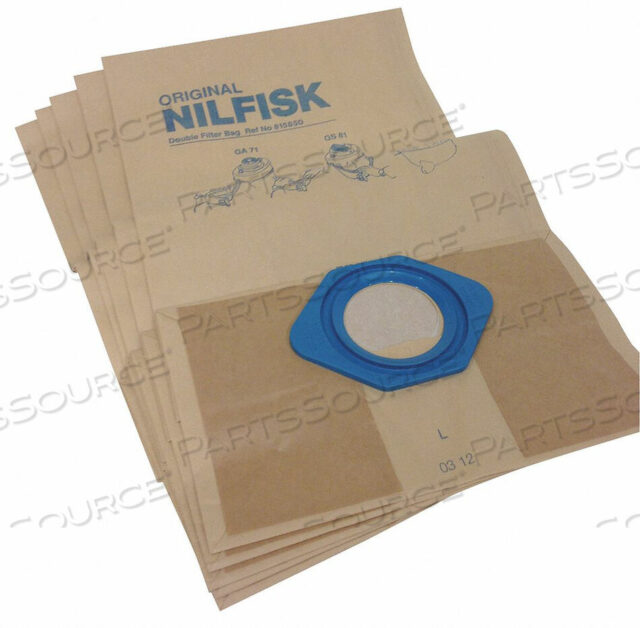 OEM#: 81585000ВАКУУМНЫЙ БУМАЖНЫЙ МЕШОК 2-СЛОЙНЫЙ МНОГОРАЗОВЫЙ PK5 от Nilfisk, Inc.