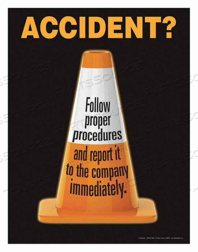 OEM#: P4688ПЛАКАТ ПО БЕЗОПАСНОСТИ АВАРИЯ СОБЛЮДАЙТЕ ПРАВИЛЬНЫЕ ПРАВИЛА от SafetyPoster