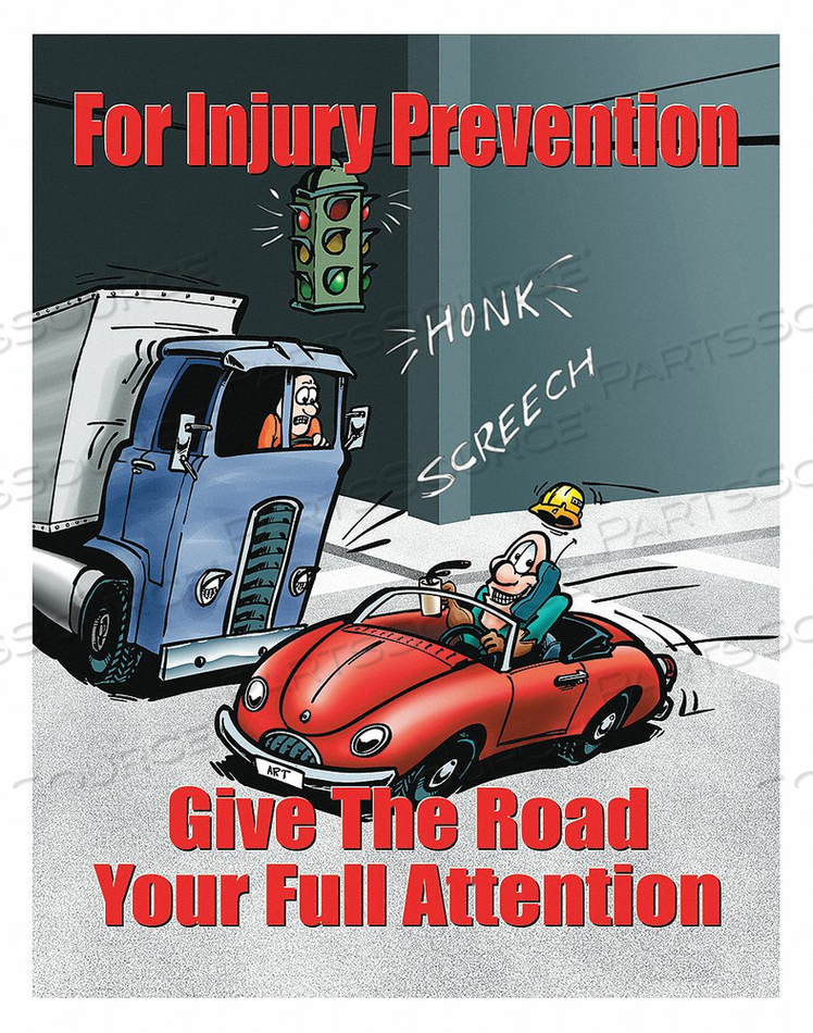 OEM#: P0802SAFETY POSTER FOR INJURY PREVENTION ENG by SafetyPoster