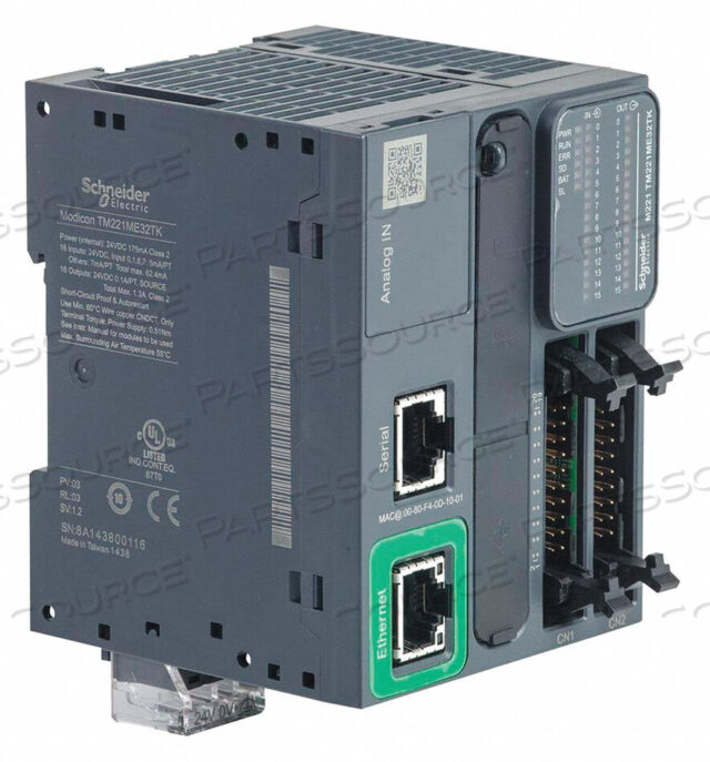 OEM#: TM221ME32TKЛОГИЧЕСКИЙ КОНТРОЛЛЕР 0.1A 24VDC 16 ВЫХОДОВ от APC / American Power Conversion