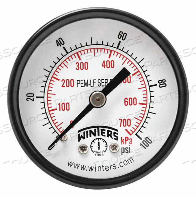 OEM#: PEM1407LFJ1387 МАНОМЕТР ДАВЛЕНИЯ 2 ДЮЙМА ОТ 0 ДО 100 PSI от Winters Instruments