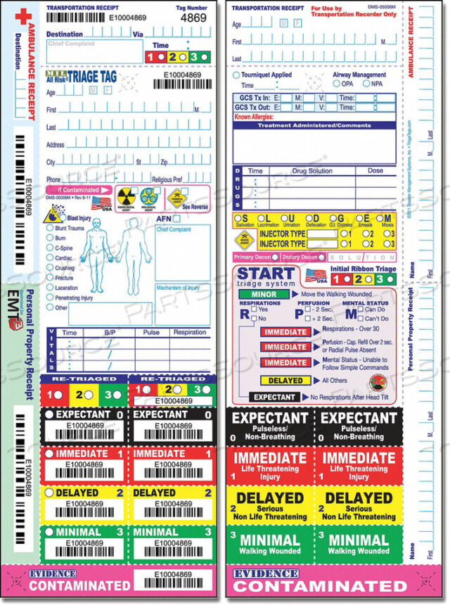 OEM#: DMS 05006MMRIAGE TAGS PK50 от Disaster Management Systems (DMS)