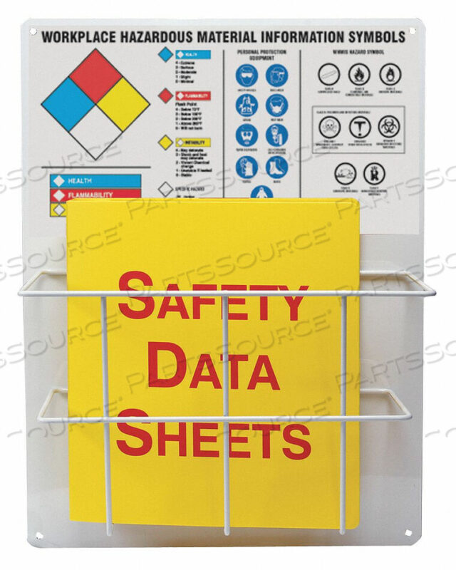 OEM#: ZRS349RTK/WHMIS/SDS КОМПЛЕКТ ЦЕНТРАЛЬНОЙ ПЛАТЫ 20X15 ДЮЙМОВ от Accuform Manufacturing, Inc.