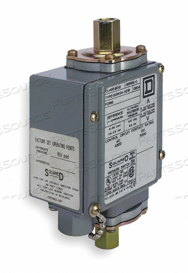 OEM#: 9012GKW5Диафрагма переключателя давления 1/4-18 FNPT STNDRD по квадрату D