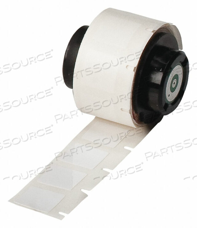 LABEL WHITE VINYL 1 IN W