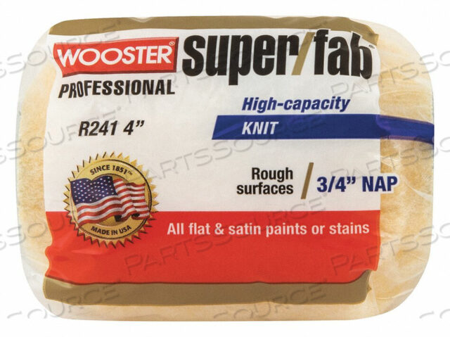 OEM#: R241-4ЧЕХОЛ ДЛЯ МАЛЯРНОГО ВАЛИКА 4 ДЮЙМА, ВОРС 3/4 ДЮЙМА от Wooster