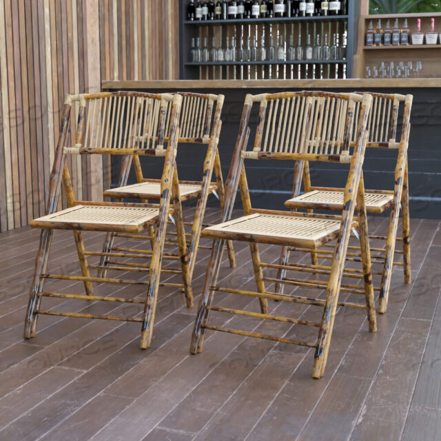 OEM#: 4-X-62111-BAM-GG4 УПАКОВКА СКЛАДНОЙ СТУЛЬЯ ИЗ БАМБУКА AMERICAN CHAMPION от Flash Furniture