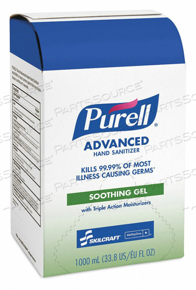 OEM#: 8520-01-522-3888PURELL УСПОКАИВАЮЩИЙ ГЕЛЬ 1000 МЛ 8ПК от Ability One
