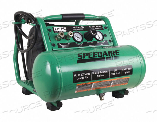 OEM#: 415L90ПОРТАТИВНЫЙ ВОЗДУШНЫЙ КОМПРЕССОР 4 ГАЛЛОНА ГОРИЗОНТАЛЬНЫЙ от Speedaire