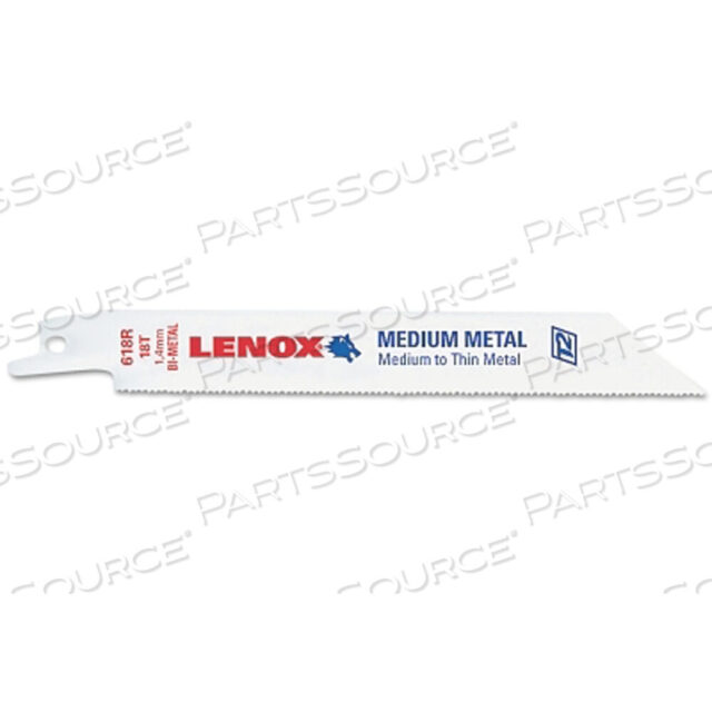 OEM#: 20564614RПолотно для возвратно-поступательной пилы, 6,00 ДЮЙМОВ ДЛИНА X 0,750 ДЮЙМА ШИРИНА X 0,035 ДЮЙМА ТОЛЩИНА, 14 TPI, БИМЕТАЛЛИЧЕСКОЕ от Lenox