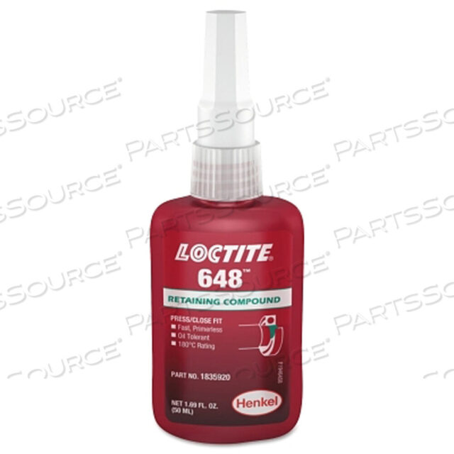 OEM#: 1835920648(TM) СОСТАВ ДЛЯ ФИКСАЦИИ, ЗАПРЕССОВАННАЯ ПОСАДКА, ВЫСОКАЯ ПРОЧНОСТЬ, БЫСТРОЕ ОТВЕРЖДЕНИЕ, 50 МЛ от бренда Loctite
