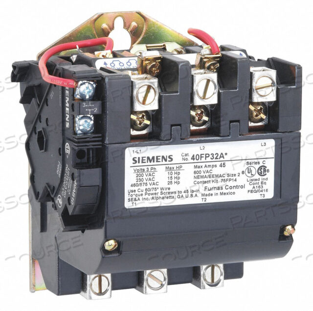 OEM#: 40FP32AGNEMA МАГНИТНЫЙ КОНТАКТОР 45A NEMA2 от Siemens