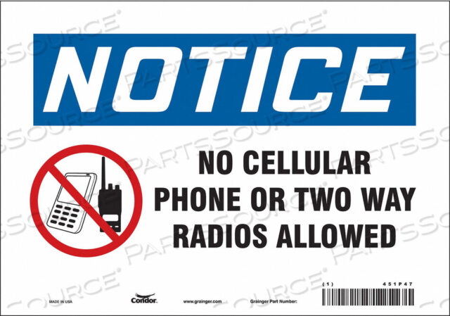 OEM#: 451P47SIGN CELL PHONE 10 W 7 H 0.004 THICK от Condor