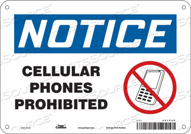 OEM#: 451P49SIGN CELL PHONE 10 W 7 H 0.032 THICK от Condor