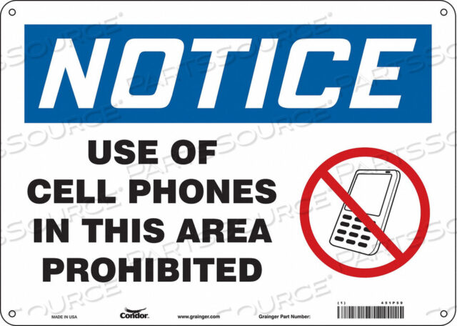 OEM#: 451P59SIGN CELL PHONE 14 W 10 H 0.032 THICK от Condor