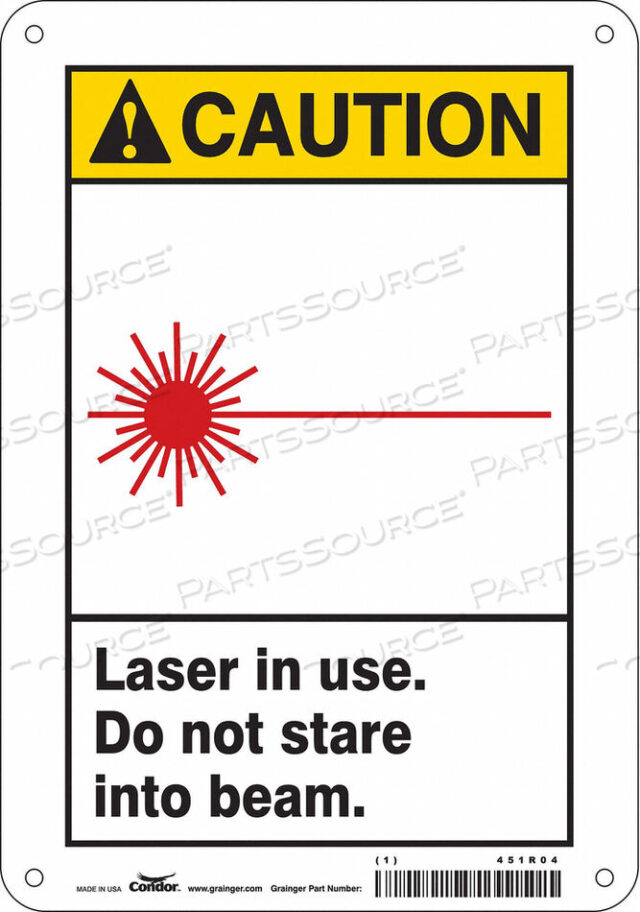 OEM#: 451R04LASER WARNING 7 W 10 H 0.032 THICK от Condor