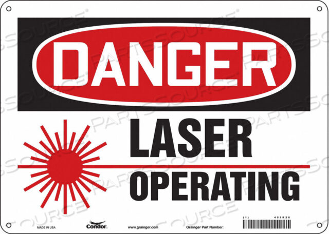 OEM#: 451R26LASER WARNING 14 W 10 H 0.055 THICK от Condor