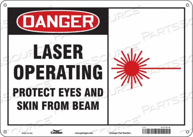 OEM#: 451R38LASER WARNING 14 W 10 H 0.032 THICK от Condor