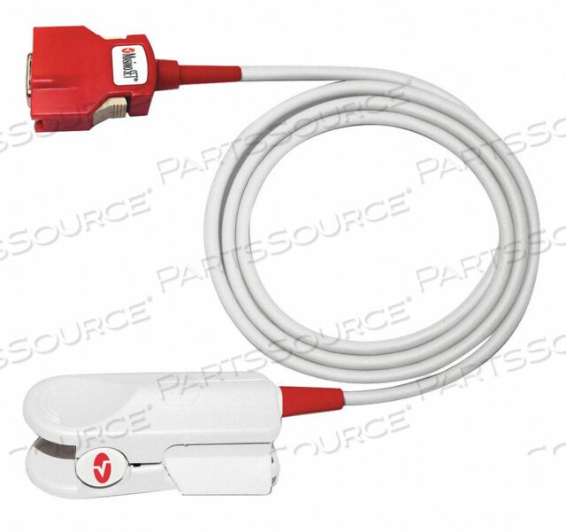OEM#: 11996-000332МНОГОРАЗОВЫЙ ДАТЧИК SPO2 С ПРЯМЫМ ПОДКЛЮЧЕНИЕМ, MASIMO, ДЛЯ ВЗРОСЛЫХ, 12 ФУТОВ от Physio-Control