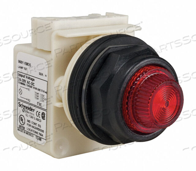 OEM#: 9001SKP35R31КОНТРОЛЬНАЯ ЛАМПА INCAN КРАСНАЯ 24-28 В переменного/постоянного тока от APC / American Power Conversion