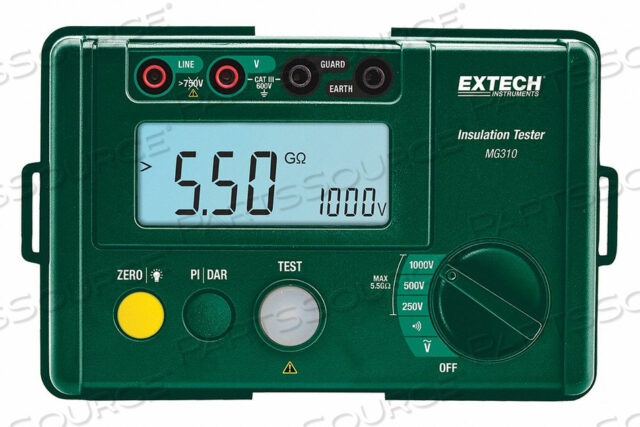 OEM#: MG310МЕГАОММЕТР НА БАТАРЕЕ 1000В ПОСТОЯННОГО ТОКА от Extech Instruments