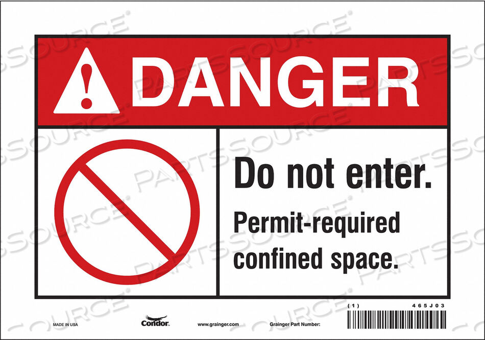 OEM#: 465J03ЗНАК БЕЗОПАСНОСТИ 7 H 10 W VINYL от Condor