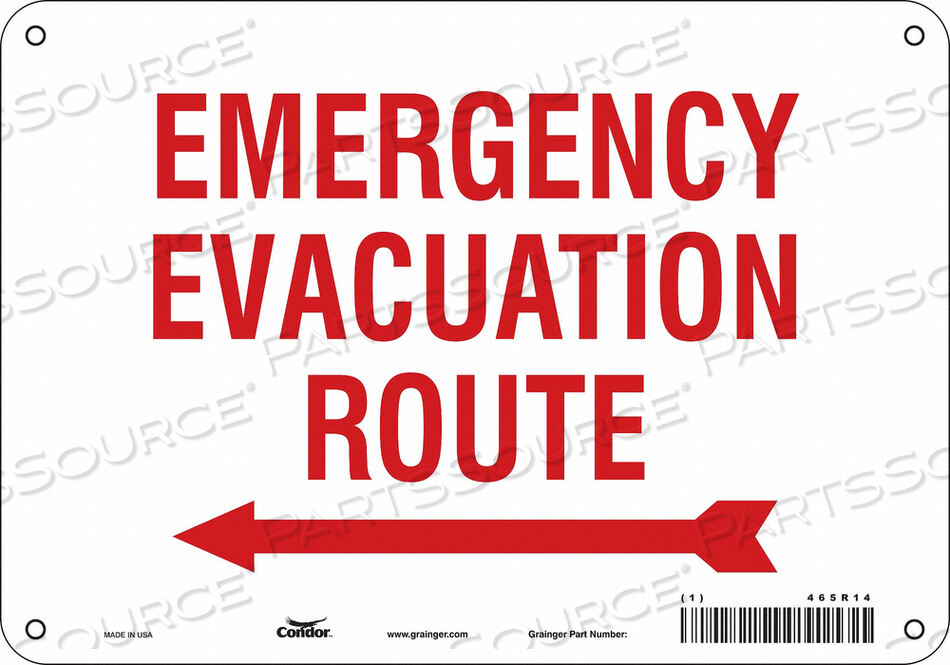 OEM#: 465R14ЗНАК БЕЗОПАСНОСТИ 10 ШX7 В 0,032 ТОЛЩИНА от Condor