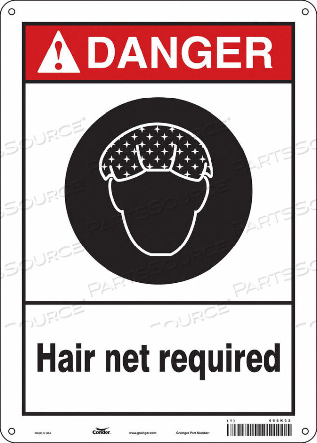 OEM#: 468K32SAFETY SIGN 10 W 14 H 0.055 THICKNESS by Condor