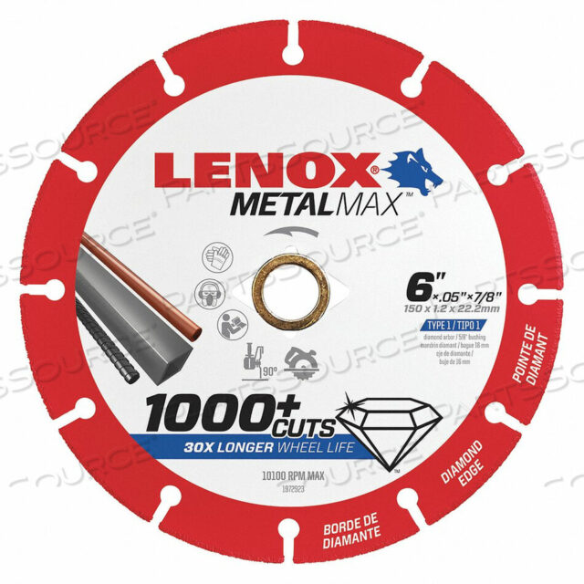 OEM#: 1972923ЛЕЗВИЕ ДЛЯ УГЛОВОЙ ШЛИФОВАЛЬНОЙ МАШИНЫ 6 X.050 X7/8 от Lenox