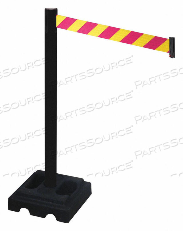 OEM#: 332PSB-MYDBARRIER POST BLACK MAGENTA/YELLOW BELT от VISIONTRON Corp.