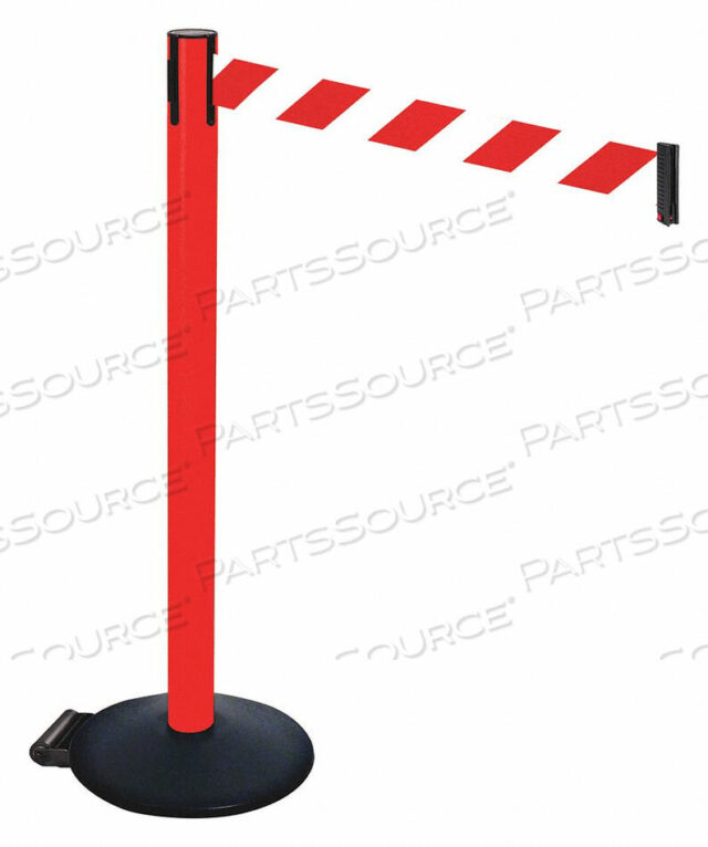 OEM#: 335PRD-RWDBARRIER POST RED/WHITE BELT W/WHEELS от VISIONTRON Corp.