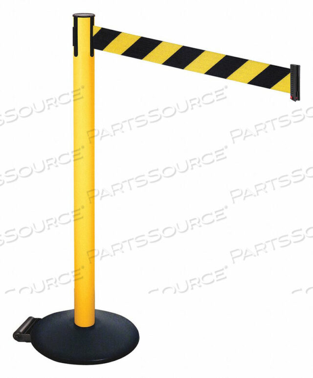 OEM#: 335PYW-BYDBARRIER POST BLACK/YELLOW BELT W/WHEELS от VISIONTRON Corp.