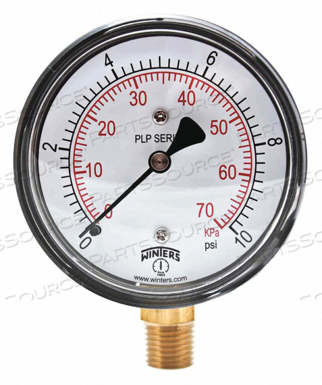 OEM#: PLP306МАНОМЕТР НИЗКОГО ДАВЛЕНИЯ НИЖНИЙ ОТ 0 ДО 10 PSI от Winters Instruments