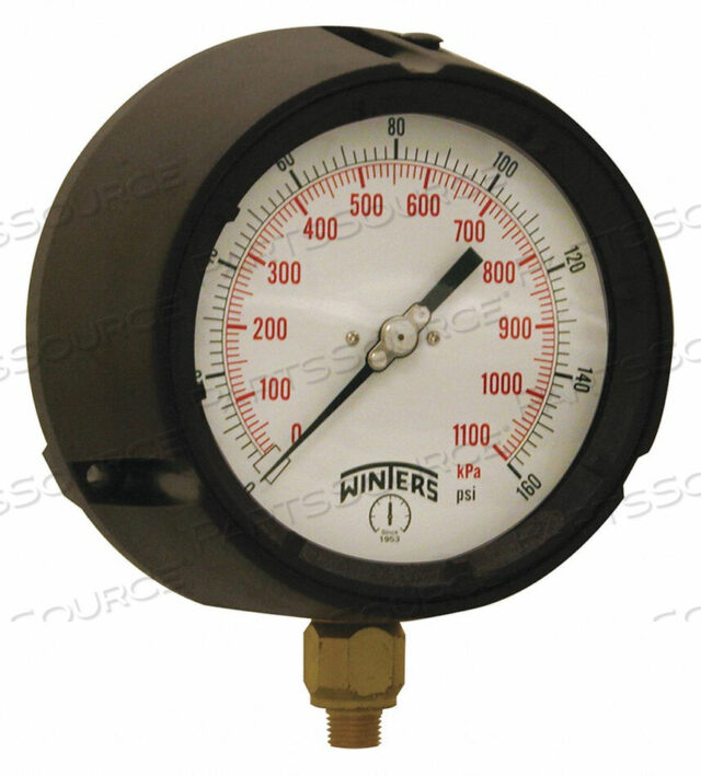 OEM#: PPC5085-SG.МАНОМЕТР 4-1/2 РАЗМЕР ЦИФЕРБЛАТА ЧЕРНЫЙ от Winters Instruments