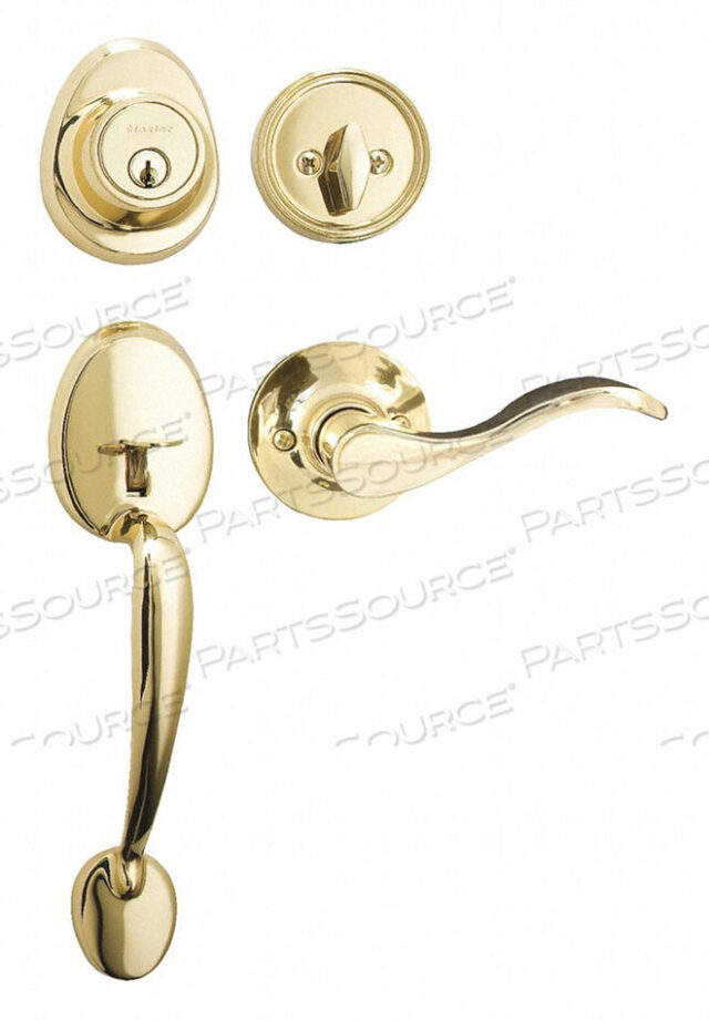 OEM#: HDLWLLH0603KA4LEVER LOCKSET BRIGHT BRASS WAVE STYLE от Master Lock