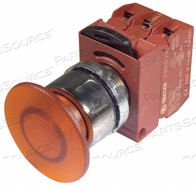 H7057 ILLUM PUSH BUTTON 22MM ORANGE 120VAC