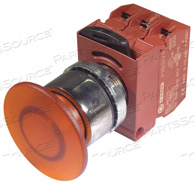 H7056 ILLUM PUSH BUTTON 22MM ORANGE 120VAC