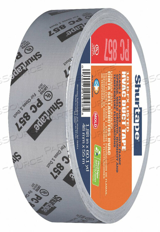 OEM#: PC 857ЛЕНТА ИЗОЛЯЦИОННАЯ 55M L 14 MIL SILVER от Shurtape