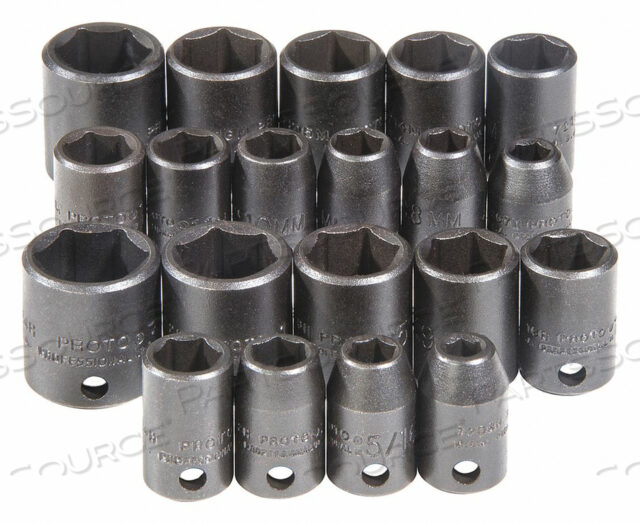 OEM#: J72220НАБОР ГОЛОВОК УДАРНЫЙ 3/8 ПРИВОД 20 ШТ. от Proto
