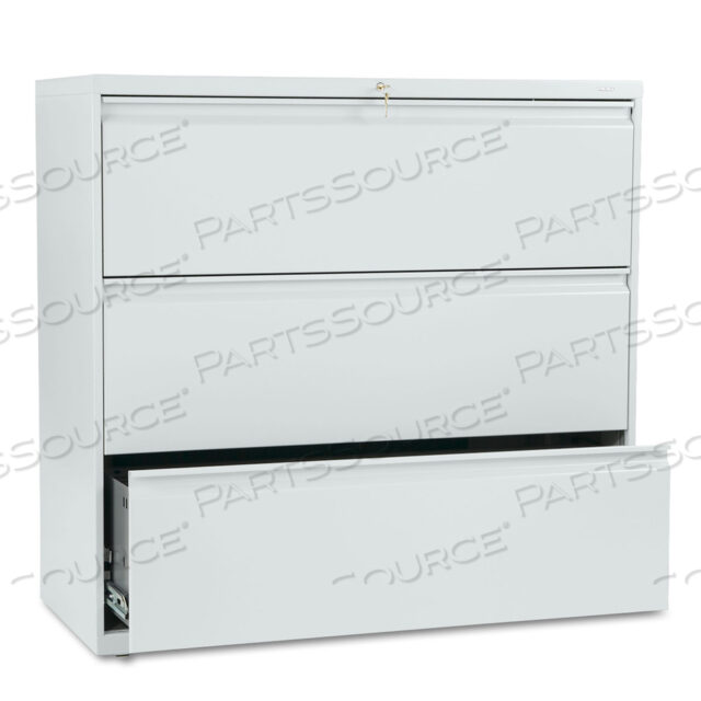 БОКОВАЯ ПАПКА BRIGADE 800 SERIES, 3 ЯЩИКА ДЛЯ ПАП ФОРМАТА LEGAL/LETTER, СВЕТЛО-СЕРАЯ, 42 X 18 X 39,13