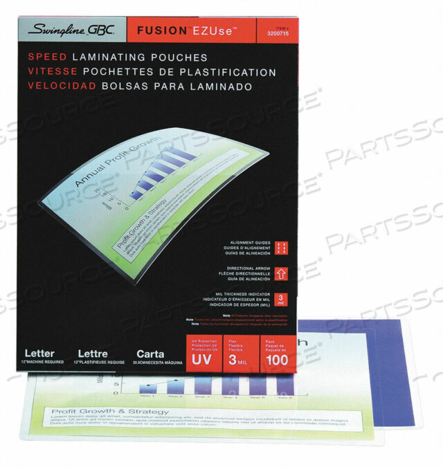 OEM#: 3200715 ЛАМИНИРОВАННЫЙ ПАКЕТ 3 MIL 11.5X9 PK100 от Swingline GBC