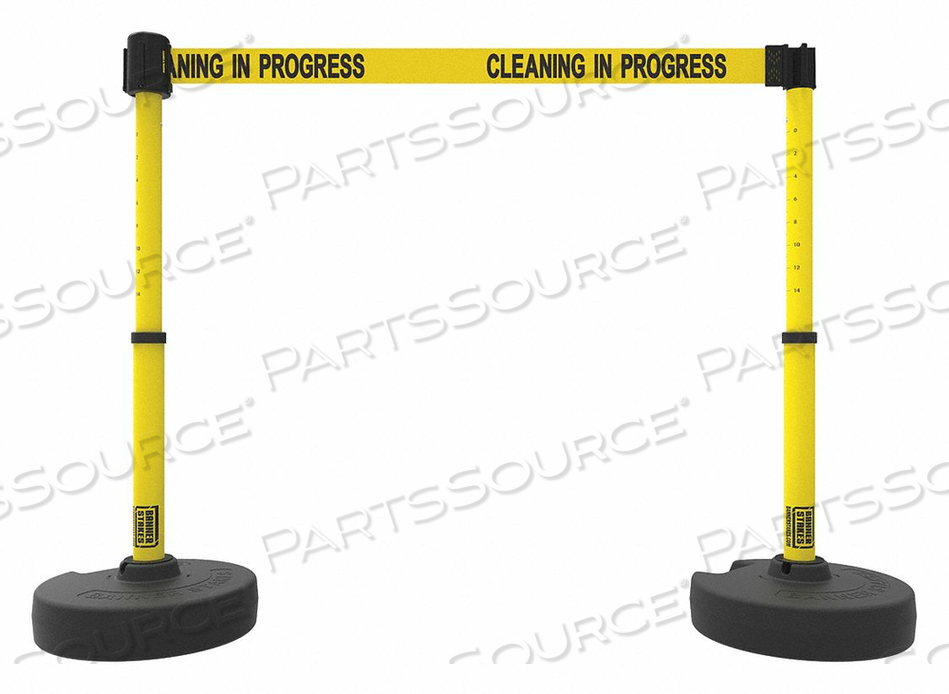 OEM#: PL4288PLUS BARRIER SET X2 CLEAN IN PRGRESS YLW от Banner Stakes