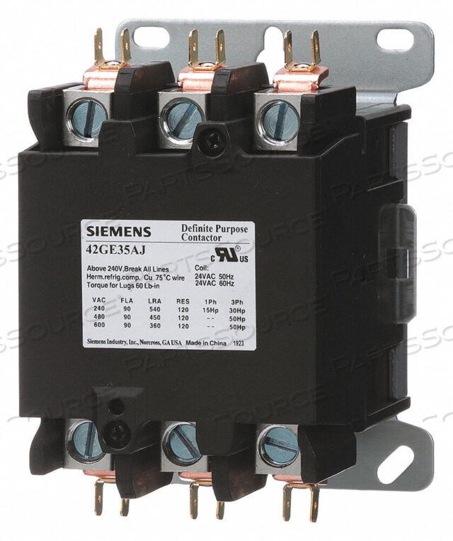 OEM#: 42GE35AHКОНТАКТОР ОПРЕДЕЛЕННОГО НАЗНАЧЕНИЯ 3-ПОЛЮСНЫЙ 90A от Siemens