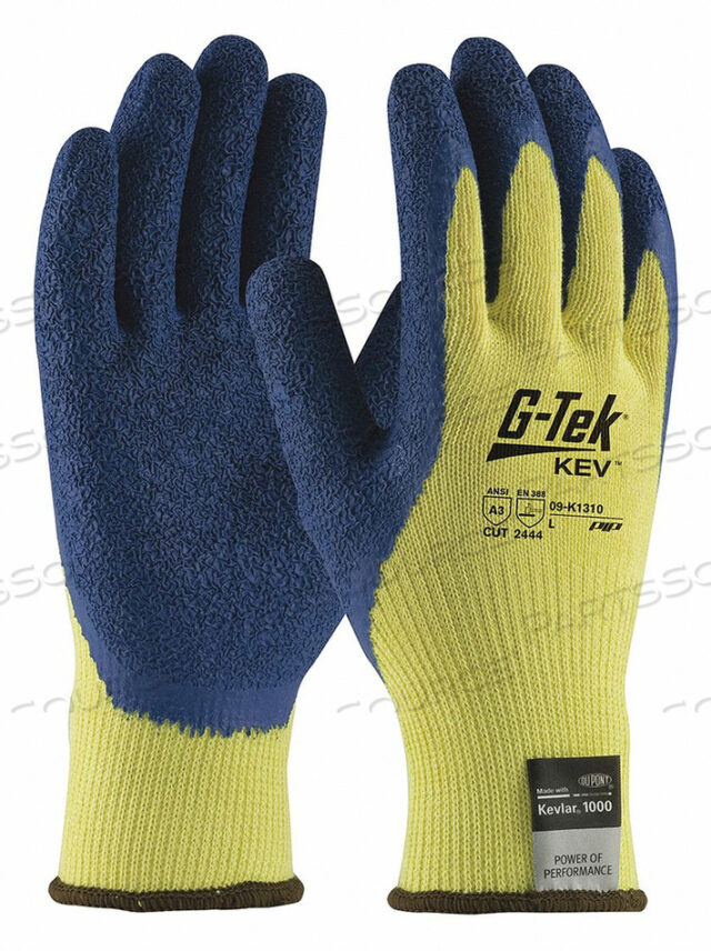 OEM#: 09-K1310/MKEVLAR(R) С СИНИМ ЛАТЕКСНЫМ ХРУСТЯЩИМ НАКЛАДЫШЕМ PK12 от Protective Industrial Products