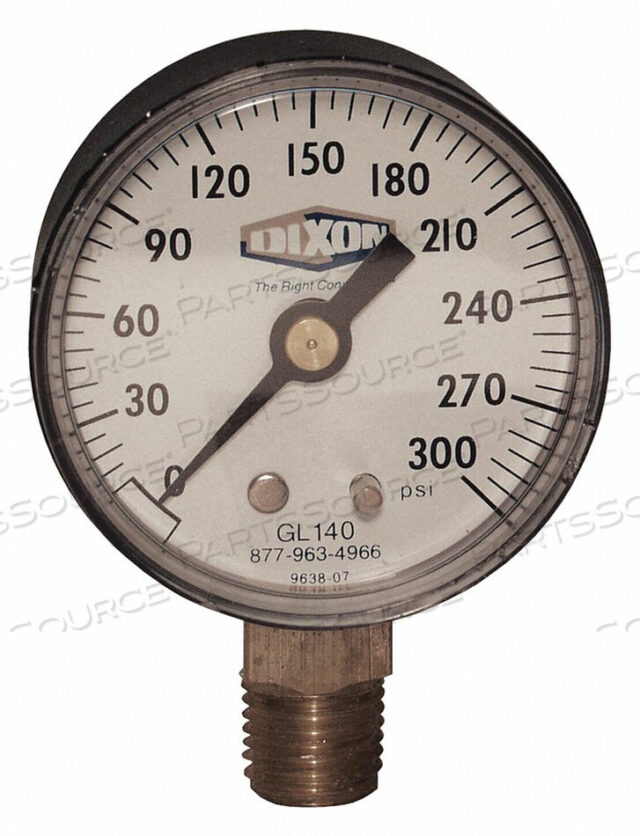 OEM#: GL130ABS СУХОЙ МАНОМЕТР 1/4 0-160PSI 2-Х ЛИЦЕВОЙ от Dixon Valve and Coupling