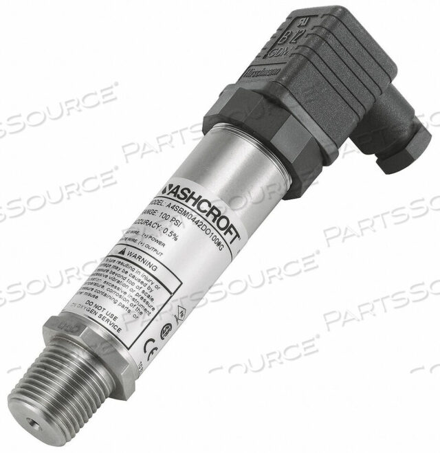 OEM#: A4SBM0442D0200#D3836 ИСКРОБЕЗОПАСНЫЙ ПРЕОБРАЗОВАТЕЛЬ 0 ДО 200 PSI от Ashcroft Inc.