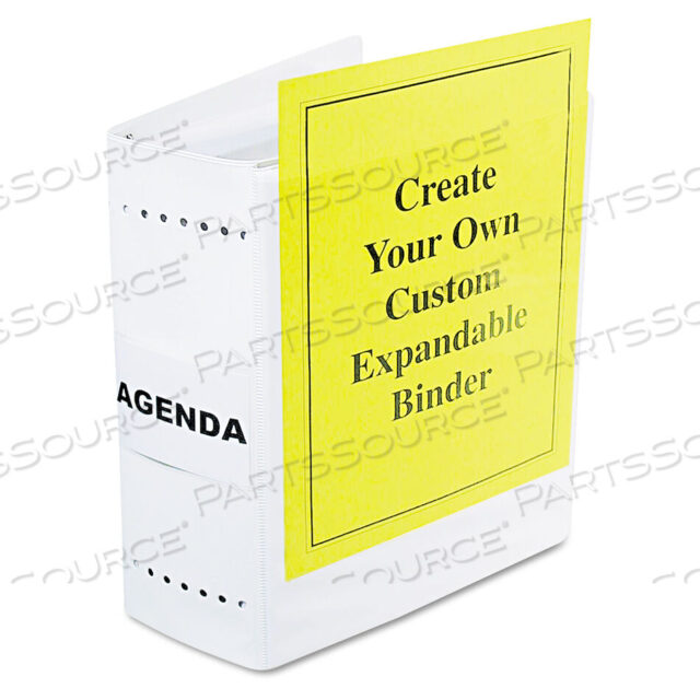 OEM#: 61605VARICAP EXPANDABLE BINDER, 2 POSTS, 6 CAPACITY, 11 X 8.5, WHITE by Charles Leonard