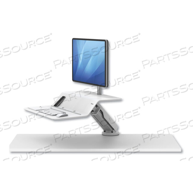 LOTUS RT SIT-STAND WORKSTATION, 48 X 23.75 X 42.2 TO 49.2, WHITE