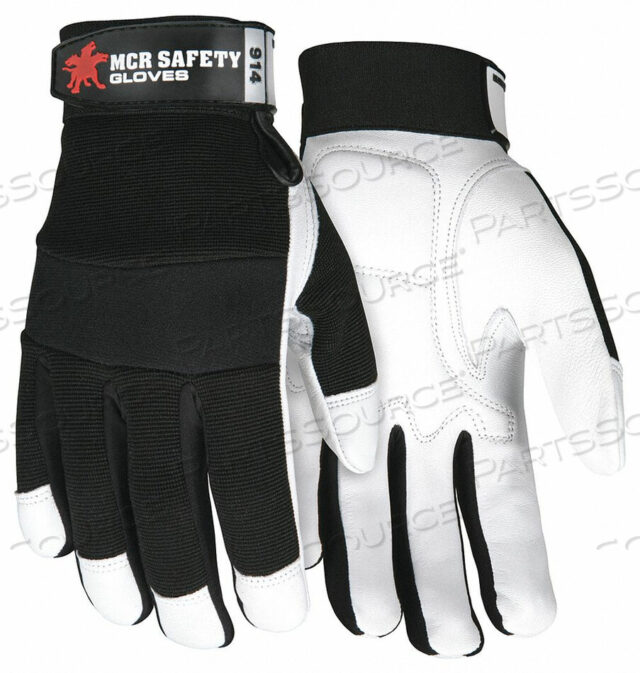 OEM#: 914XXLMECHANICS GLOVE 2XL FULL FINGER PR от MCR Safety